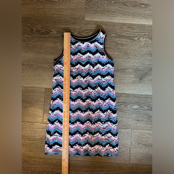 Kid Pik sequin mini holiday flip sequins tank dress - Picture 7 of 7